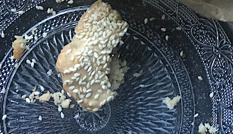Veganer Sesamkuchen - Tahinopitta
