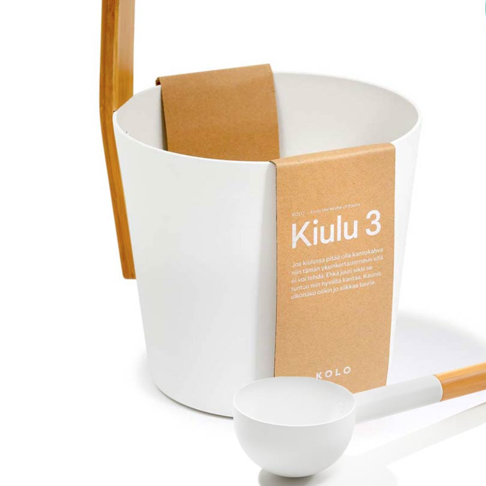 Saunaeimer KIULU 3 mit Kelle, schwarz