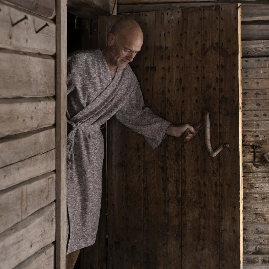 Leinen-Baumwoll-Bademantel von Lapuan Kankurit