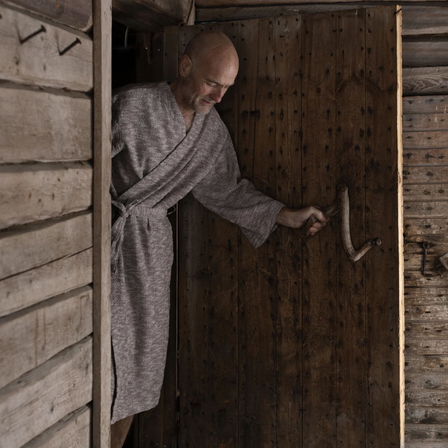 Leinen-Baumwoll-Bademantel von Lapuan Kankurit