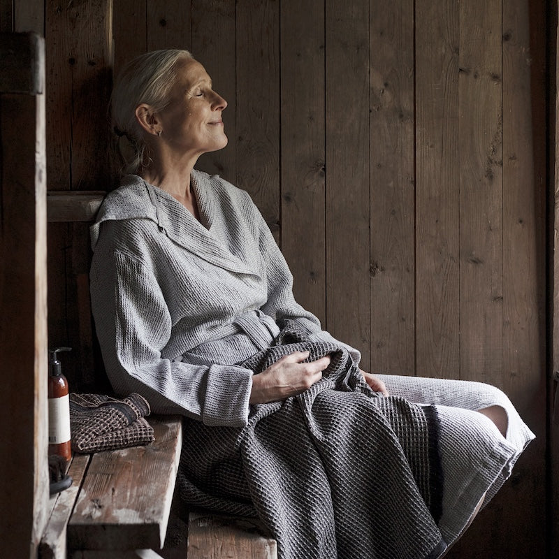 TERVA Bademantel mit Kapuze  von Lapuan Kankurit - letztes Stück!