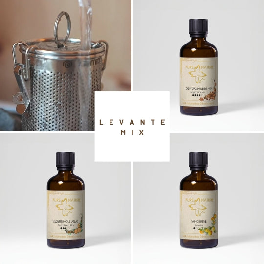 Aufgussgefäß für ätherische Öle in der Sauna - SamID - mit 3 rein natürlichen Ölen