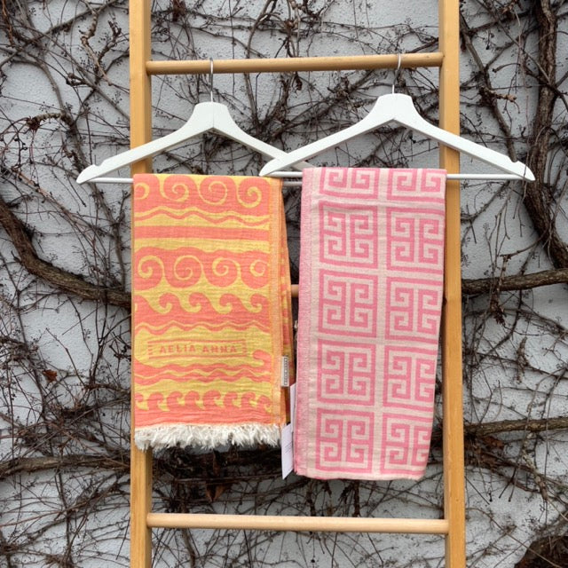 Strandtuch MEANDROS pink - von Aelia Anna