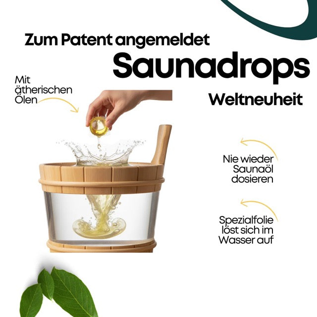 Saunadrops - Box mit 12 einzeln verpackten Drops