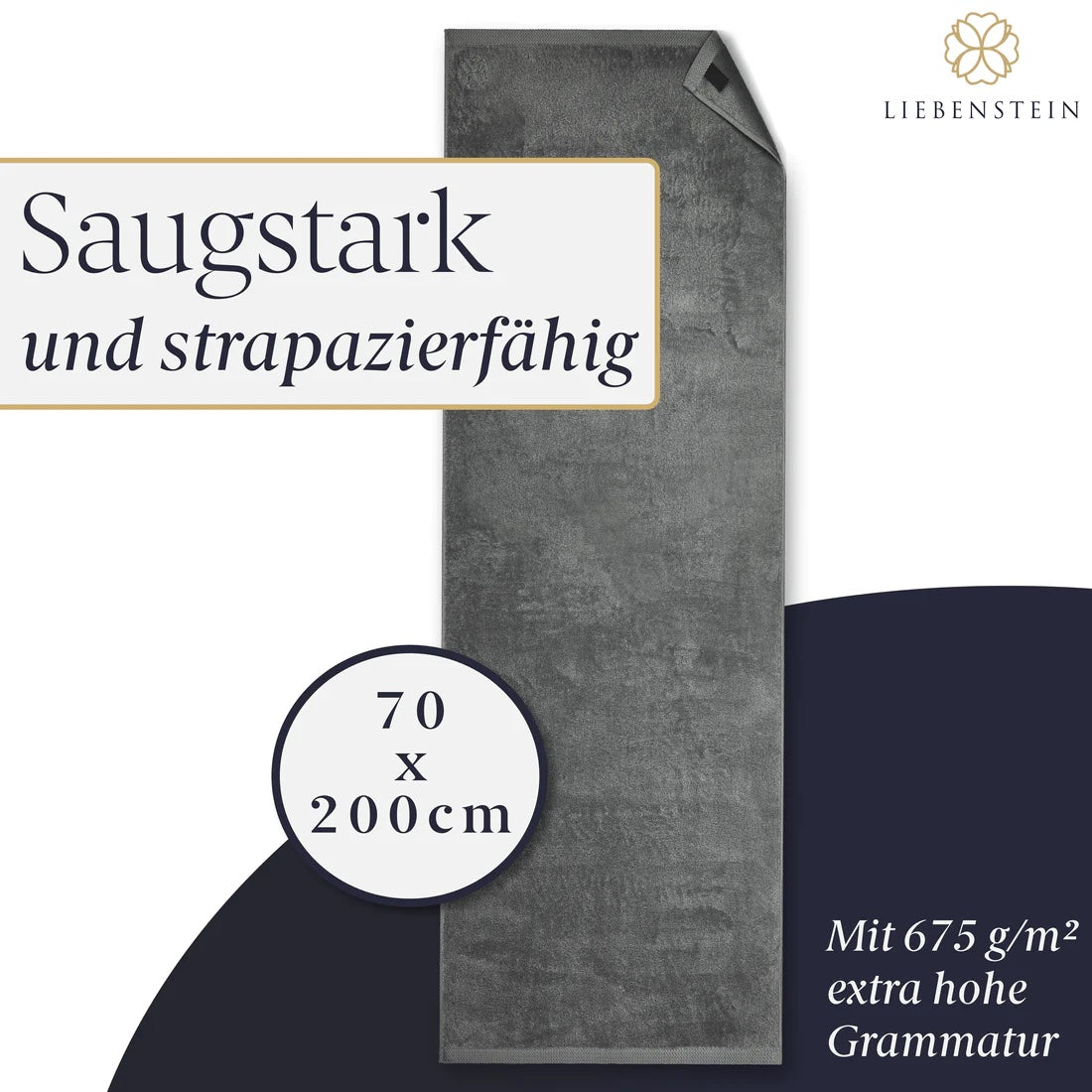 Saunahandtuch Baumwolle XXL 200 cm
