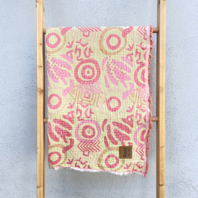 Strandtuch SPIRAL Red/Pink/Yellow
