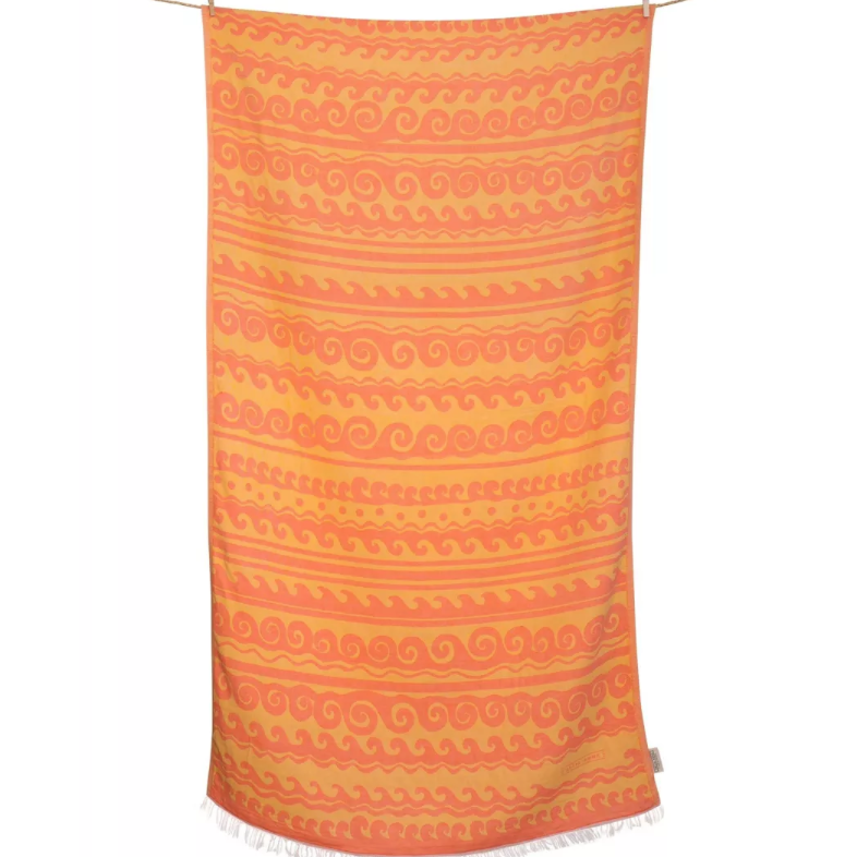 Strandtuch YIALOS Koralle-Gelb