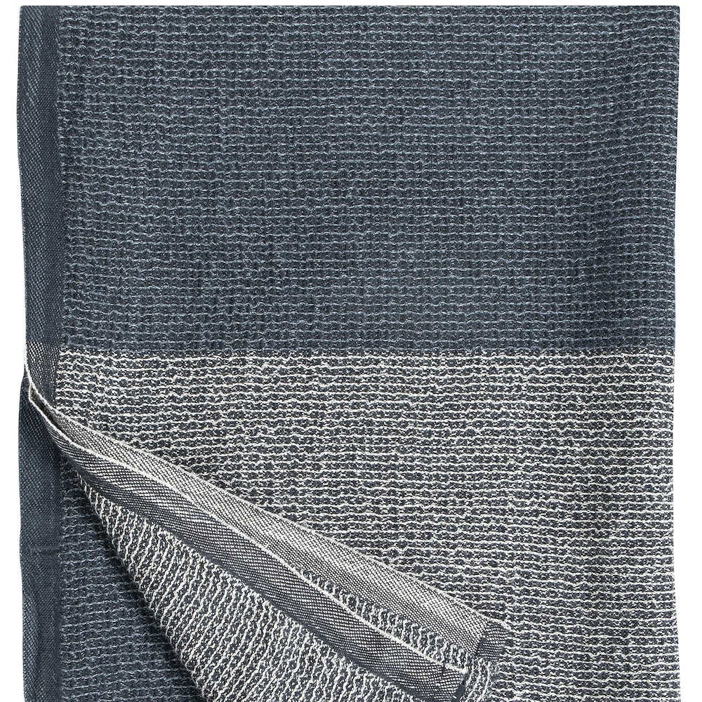Leinen-Tencel Handtuch TERVA black-multi-grey  - von Lapuan Kankurit