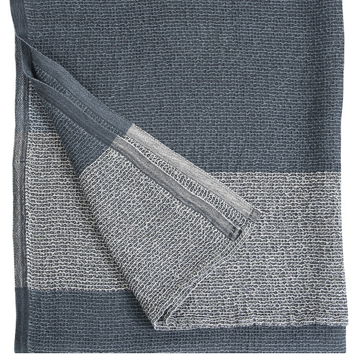 Leinen-Tencel Handtuch TERVA black-multi-grey  - von Lapuan Kankurit