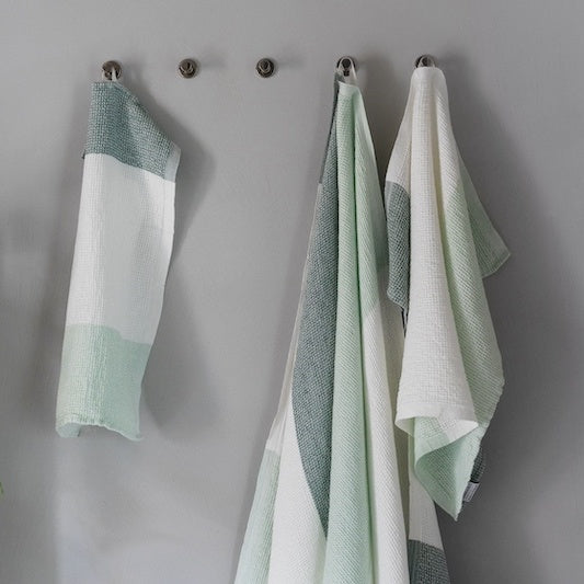 TERVA Handtuch Leinen-Tencel-Baumwolle mint-grey