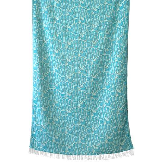 Strandtuch FISH türkis von Aelia Anna