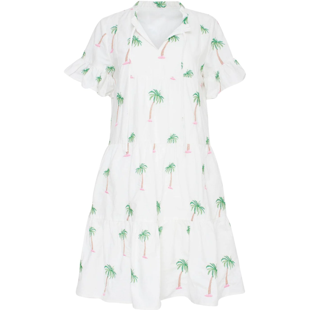 Sommerkleid mit Palmenprint von Smashed Lemon - Radikal reduziert