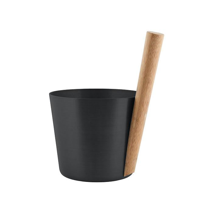 Saunaeimer Saunakübel ALU BAMBOO GRIFF von Rento 5 l, 3 Farben