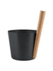 Saunaeimer Saunakübel ALU BAMBOO GRIFF von Rento 5 l, 3 Farben