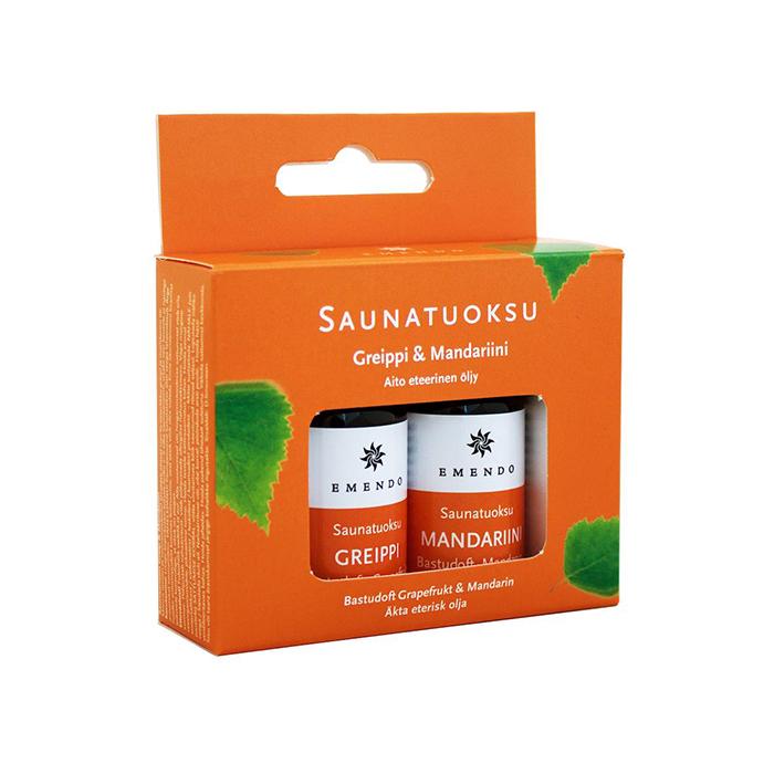 Saunaaufgüsse im Set: Grapefruit und Mandarine, 2 x 10 ml von Emendo