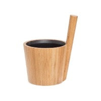 Saunaeimer DUO aus Bambus von RENTO 5 L - mit Kelle