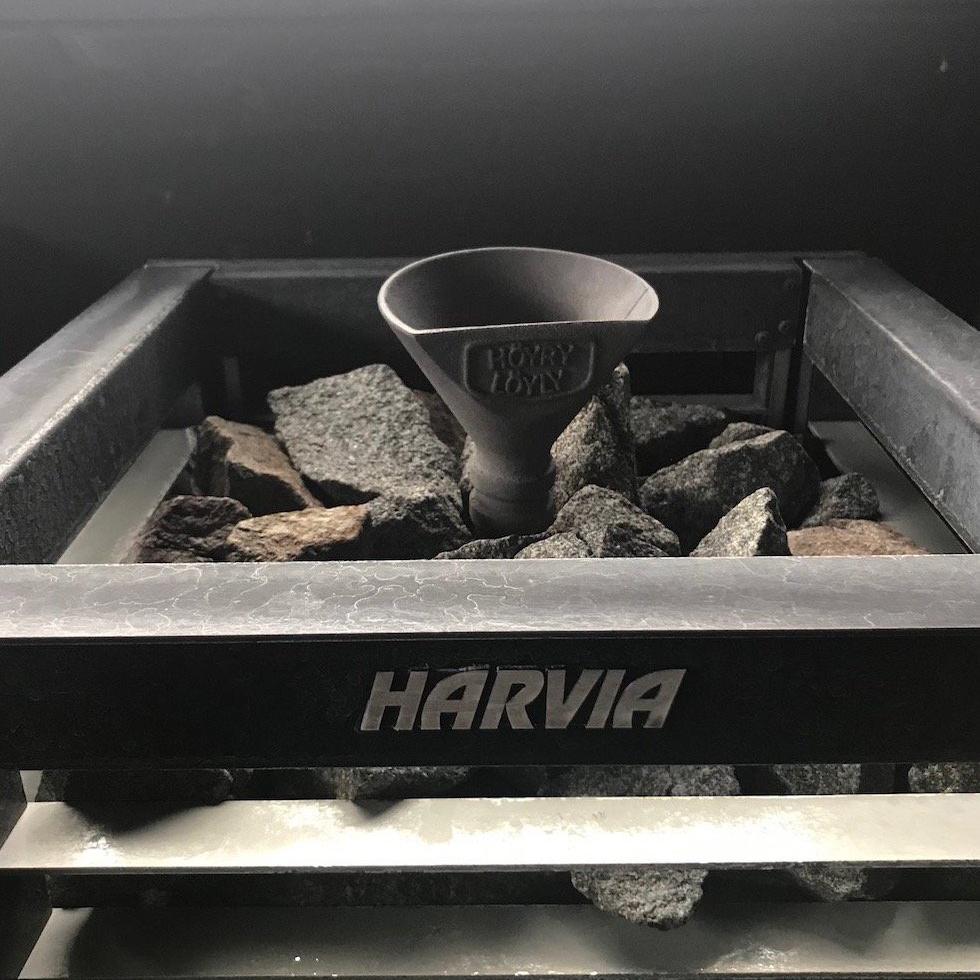 Aufgugefäß für Sauna für besseren Dampf