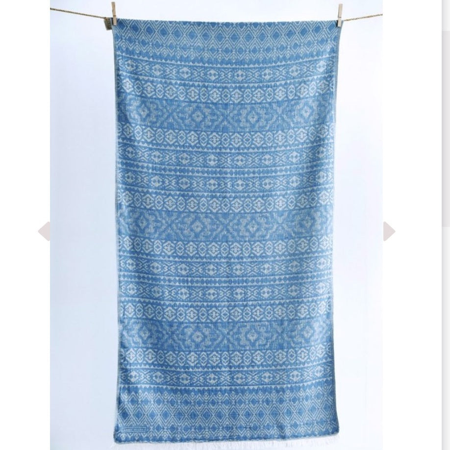 Strandtuch Hamamtuch HYDRA blau