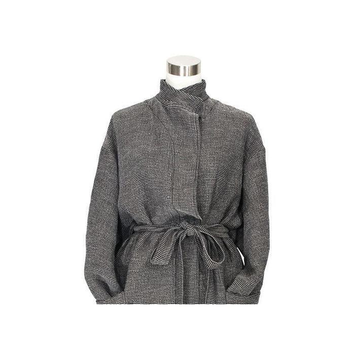 TERVA Bademantel Leinen-Tencel-Baumwolle von Lapuan Kankurit, black-linen